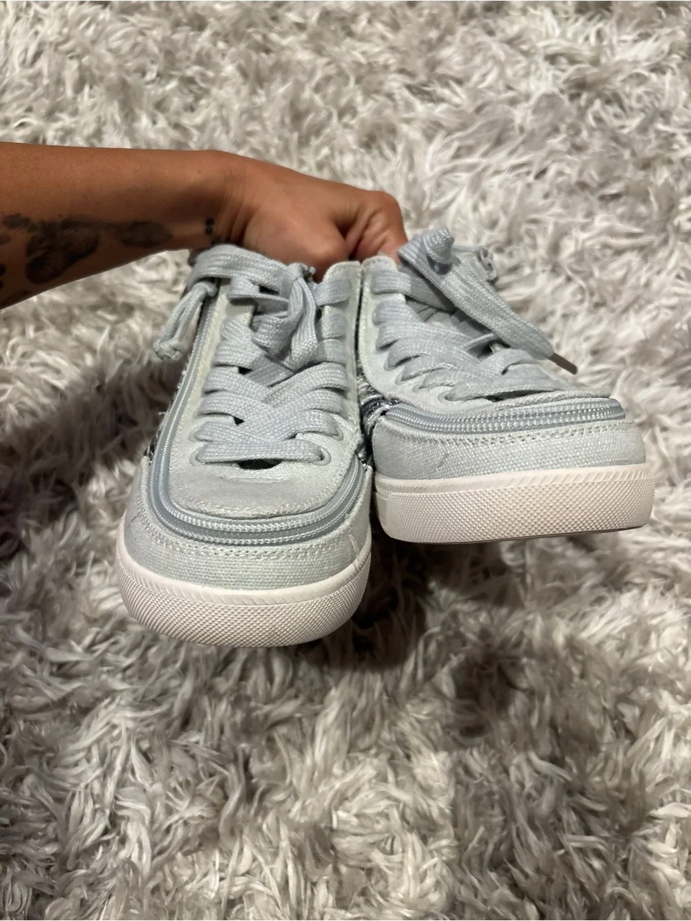 Billy Footwear Toddler Classic High Top Shoes - Grey And Black Stripes Size 12W